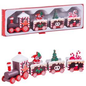 Décorations de Noël Multicouleur Train 20 x 4,5 x 2,5 cm de BigBuy Home, Noël - Réf : S8807081, Prix : 6,29 €, Remise : %