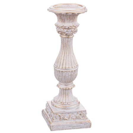 Candelabro Bianco Resina Natale 10 x 10 x 29 cm | Tienda24 - Global Online Shop Tienda24.eu