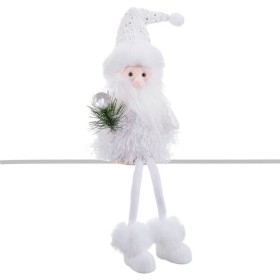 Adorno Navideño Blanco Papá Noel 14 x 13 x 43 cm de BigBuy Home, Navidad - Ref: S8807092, Precio: 10,84 €, Descuento: %