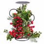 Candelabro Rosso Verde Metallo Plastica Natale 15 x 15 x 25 cm | Tienda24 - Global Online Shop Tienda24.eu