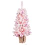 Sapin de Noël Rose PVC Fleurs Balles 30 x 30 x 90 cm | Tienda24 - Global Online Shop Tienda24.eu