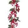 Christmas garland Red Green Foam Fabric 15 x 15 x 130 cm by BigBuy Home, Christmas - Ref: S8807108, Price: 15,05 €, Discount: %