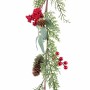 Christmas garland Red Green Plastic Pineapples 15 x 15 x 135 cm by BigBuy Home, Christmas - Ref: S8807110, Price: 10,22 €, Di...