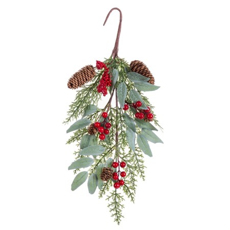 Christmas bauble Red Green Pineapples 20 x 10 x 45 cm by BigBuy Home, Christmas - Ref: S8807111, Price: 7,49 €, Discount: %