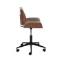 Buy Office Chair Brown Black Beige 54 x 61 x 88 cm