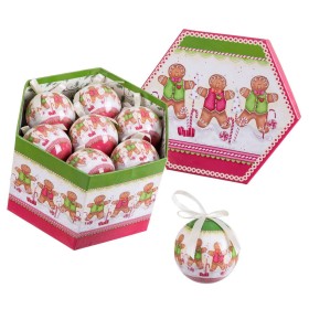 Bolas de Navidad Multicolor Polyfoam Ø 7,5 cm Muñeco Jengibre (14 Unidades) de BigBuy Home, Navidad - Ref: S8807127, Precio: ...