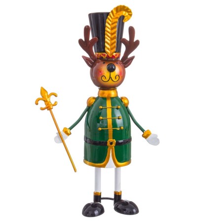 Christmas bauble Multicolour Reindeer Soldier 15 x 11 x 35,5 cm by BigBuy Home, Christmas - Ref: S8807148, Price: 20,91 €, Di...