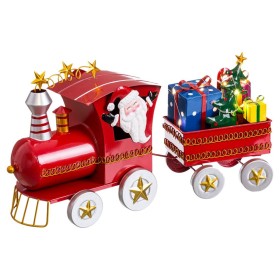 Adorno Navideño Multicolor Tren Papá Noel 39 x 11 x 23 cm de BigBuy Home, Navidad - Ref: S8807150, Precio: 35,95 €, Descuento: %