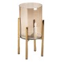 Candleholder Golden Crystal Steel 15 x 15 x 29 cm | Tienda24 - Global Online Shop Tienda24.eu