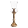 Candleholder Natural Wood Crystal 20 x 20 x 68 cm | Tienda24 - Global Online Shop Tienda24.eu