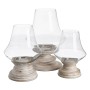 Candleholder White Wood Crystal 28 x 28 x 38 cm | Tienda24 - Global Online Shop Tienda24.eu