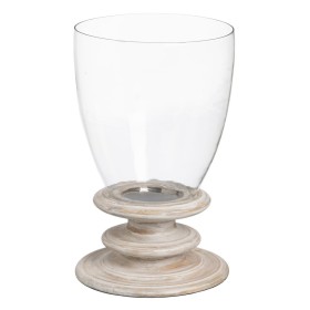 Lanterne à LED Rayures Rose Doré verre (10,7 x 18 x 10,7 cm) | Tienda24 - Global Online Shop Tienda24.eu