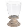 Candleholder White Wood Crystal 24 x 24 x 39 cm | Tienda24 - Global Online Shop Tienda24.eu