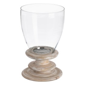 Lanterne à LED Rayures Rose Doré verre (10,7 x 18 x 10,7 cm) | Tienda24 - Global Online Shop Tienda24.eu