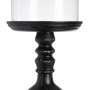 Bougeoir Noir Bois Verre 23 x 23 x 58 cm | Tienda24 - Global Online Shop Tienda24.eu