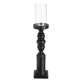 Candleholder Brown Golden Wood Crystal Steel 20 x 20 x 23 cm | Tienda24 - Global Online Shop Tienda24.eu