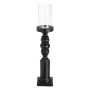 Candleholder Black Wood Crystal 12 x 12 x 62 cm | Tienda24 - Global Online Shop Tienda24.eu