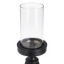 Candleholder Black Wood Crystal 12 x 12 x 62 cm | Tienda24 - Global Online Shop Tienda24.eu