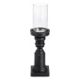 Candleholder Black Wood Crystal 12 x 12 x 47 cm | Tienda24 - Global Online Shop Tienda24.eu