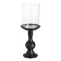 Candleholder Black Wood Crystal 20 x 20 x 53 cm | Tienda24 - Global Online Shop Tienda24.eu