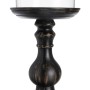 Bougeoir Noir Bois Verre 18 x 18 x 47 cm | Tienda24 - Global Online Shop Tienda24.eu