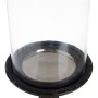 Bougeoir Noir Bois Verre 18 x 18 x 47 cm | Tienda24 - Global Online Shop Tienda24.eu