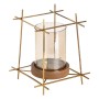 Candleholder Brown Golden Wood Crystal Steel 24 x 24 x 26 cm | Tienda24 - Global Online Shop Tienda24.eu