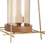 Candleholder Brown Golden Wood Crystal Steel 24 x 24 x 26 cm | Tienda24 - Global Online Shop Tienda24.eu