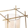 Candleholder Brown Golden Wood Crystal Steel 24 x 24 x 26 cm | Tienda24 - Global Online Shop Tienda24.eu