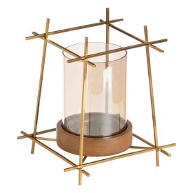 Candelabro Dourado Cristal Natal 9 x 9 x 28 cm | Tienda24 - Global Online Shop Tienda24.eu