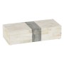 Decorative box Black Cream Resin 30 x 13 x 8 cm by BigBuy Home, Boxes - Ref: S8807231, Price: 45,47 €, Discount: %