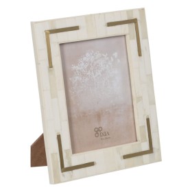 Fotorahmen Home ESPRIT Weiß Beige Kristall polystyrol Marmor Skandinavisch 26 x 2 x 31 cm (4 Stück) | Tienda24 - Global Online Shop Tienda24.eu