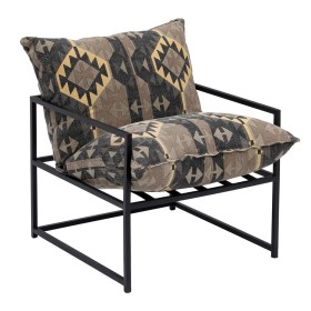 Fauteuil Noir Taupe 70 x 84 x 86 cm de BigBuy Home, Chaises - Réf : S8807239, Prix : 269,78 €, Remise : %