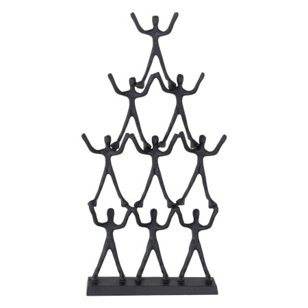 Figura Decorativa Negro Aluminio 36 x 8 x 70 cm de BigBuy Home, Adornos - Ref: S8807241, Precio: 65,91 €, Descuento: %