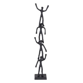 Figura Decorativa Negro Aluminio 13 x 12 x 75 cm de BigBuy Home, Adornos - Ref: S8807243, Precio: 47,21 €, Descuento: %