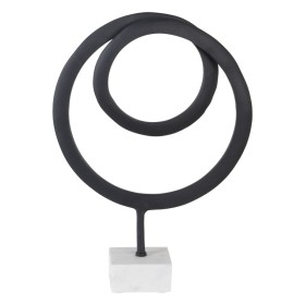 Figura Decorativa Branco Preto Alumínio Mármore 34 x 10,5 x 47 cm de BigBuy Home, Adornos - Ref: S8807244, Preço: 44,01 €, De...