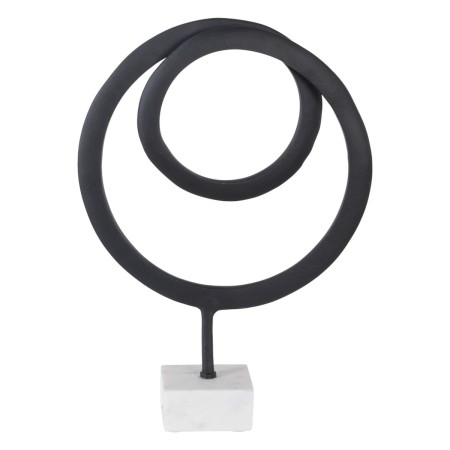 Statua Decorativa Bianco Nero Alluminio Marmo 34 x 10,5 x 47 cm di BigBuy Home, Soprammobili - Rif: S8807244, Prezzo: 44,01 €...