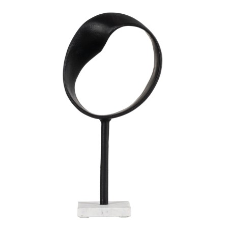 Statua Decorativa Bianco Nero Alluminio Marmo 20 x 10 x 38 cm di BigBuy Home, Soprammobili - Rif: S8807245, Prezzo: 35,92 €, ...