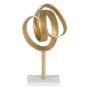 Figura Decorativa Branco Dourado Alumínio Mármore 21 x 17 x 38 cm de BigBuy Home, Adornos - Ref: S8807247, Preço: 39,71 €, De...