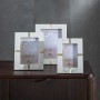 Cornice Portafoto Crema Dorato Resina Rame 15 x 20 cm 20 x 1,5 x 25 cm di BigBuy Home, Cornici da parete e da tavolo - Rif: S...