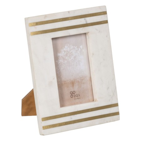 Photo frame White Golden Copper Marble 10 x 15 cm 19 x 1,5 x 24 cm by BigBuy Home, Table and wall frames - Ref: S8807256, Pri...