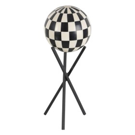 Figura Decorativa Blanco Negro Resina Hierro 15 x 15 x 35 cm de BigBuy Home, Adornos - Ref: S8807257, Precio: 37,82 €, Descue...