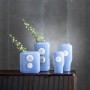 Vase Bleu Blanc Résine Verre 12 x 9 x 25 cm de BigBuy Home, Vases - Réf : S8807263, Prix : 24,95 €, Remise : %