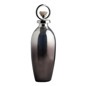 Botella Plateado Aluminio Cristal 13 x 13 x 39 cm Decorativa de BigBuy Home, Adornos - Ref: S8807270, Precio: 39,71 €, Descue...