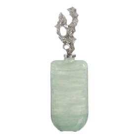 Bottiglia Verde Argentato Alluminio Cristallo 16 x 9 x 54 cm Decorativa di BigBuy Home, Soprammobili - Rif: S8807275, Prezzo:...