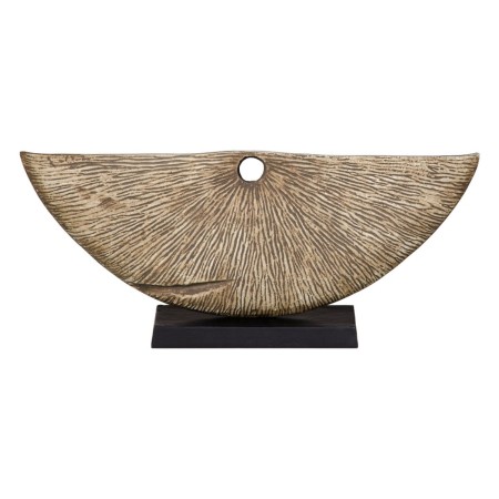 Figura Decorativa Castanho Preto Alumínio 62 x 11 x 27,3 cm de BigBuy Home, Adornos - Ref: S8807293, Preço: 90,08 €, Desconto: %