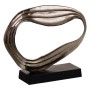 Figurine Décorative Noir Argenté Aluminium 52 x 15 x 46 cm de BigBuy Home, Objets de décoration - Réf : S8807295, Prix : 100,...