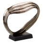 Figurine Décorative Noir Argenté Aluminium 36,8 x 15 x 32 cm de BigBuy Home, Objets de décoration - Réf : S8807296, Prix : 58...