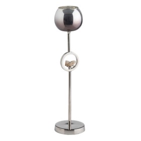 Lantern Candleholder Lantern Beige Metal Paper Crystal 18,5 x 18,5 x 36 cm | Tienda24 - Global Online Shop Tienda24.eu