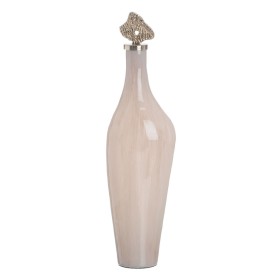 Botella Crema Dorado Aluminio Cristal 15 x 12 x 56 cm Decorativa de BigBuy Home, Adornos - Ref: S8807301, Precio: 50,88 €, De...